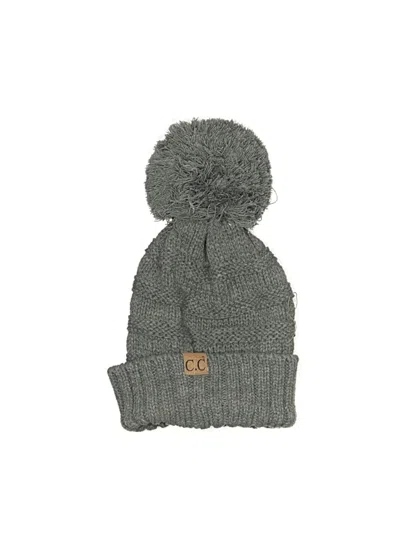 Pre-owned C.c Exclusives Beanie Hat In Gray