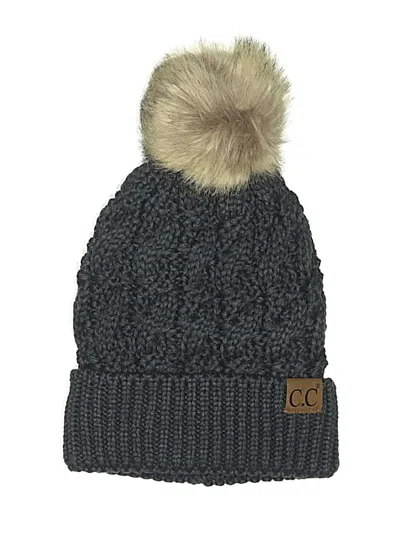 Pre-owned C.c Exclusives Beanie Hat In Gray
