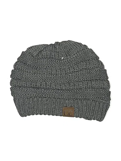 Pre-owned C.c Exclusives Beanie Hat In Gray