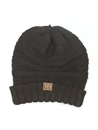 Pre-owned C.c Exclusives Beanie Hat In Green
