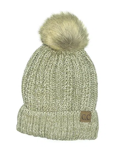 Pre-owned C.c Exclusives Beanie Hat In Green