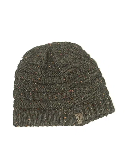 Pre-owned C.c Exclusives Beanie Hat In Green
