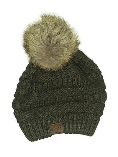Pre-owned C.c Exclusives Beanie Hat In Green