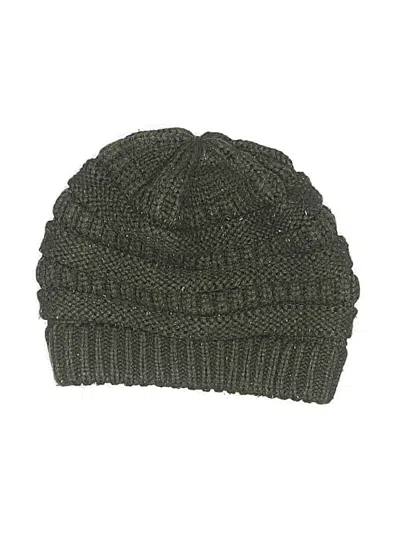 Pre-owned C.c Exclusives Beanie Hat In Green