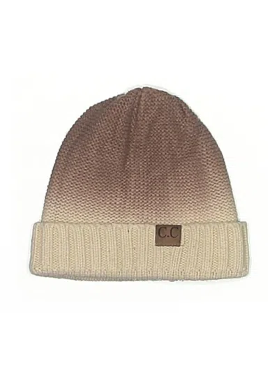 Pre-owned C.c Exclusives Beanie Hat In Ivory