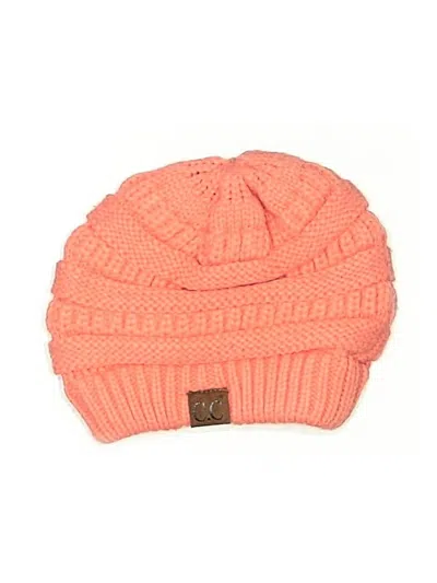 Pre-owned C.c Exclusives Beanie Hat In Orange