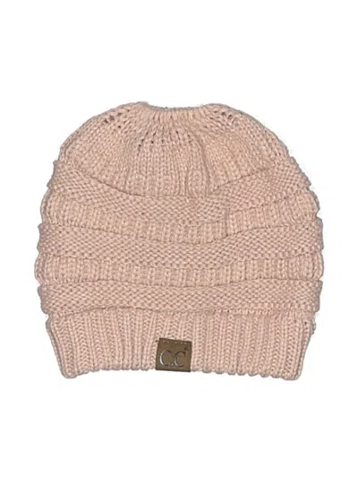 Pre-owned C.c Exclusives Beanie Hat In Pink