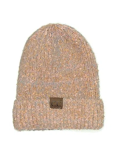 Pre-owned C.c Exclusives Beanie Hat In Pink