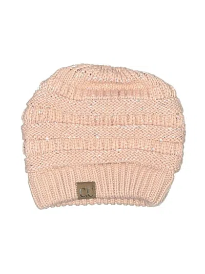 Pre-owned C.c Exclusives Beanie Hat In Pink