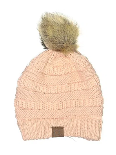 Pre-owned C.c Exclusives Beanie Hat In Pink