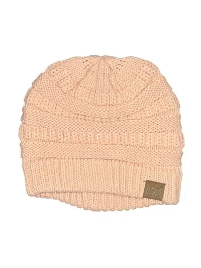 Pre-owned C.c Exclusives Beanie Hat In Pink
