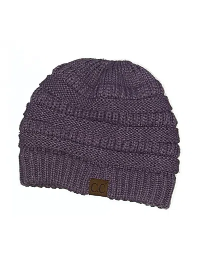 Pre-owned C.c Exclusives Beanie Hat In Purple