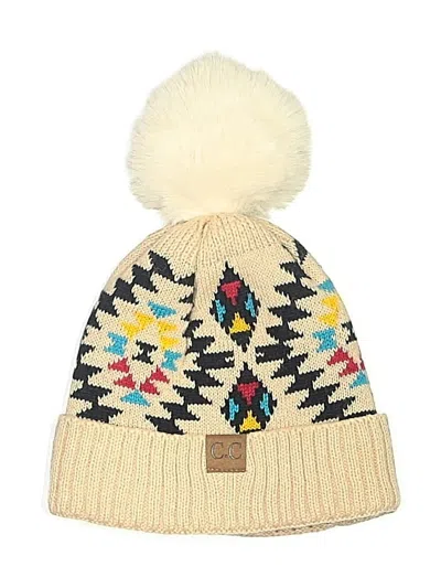 Pre-owned C.c Exclusives Beanie Hat In Tan