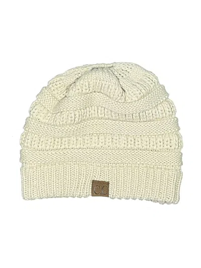 Pre-owned C.c Exclusives Beanie Hat In Tan