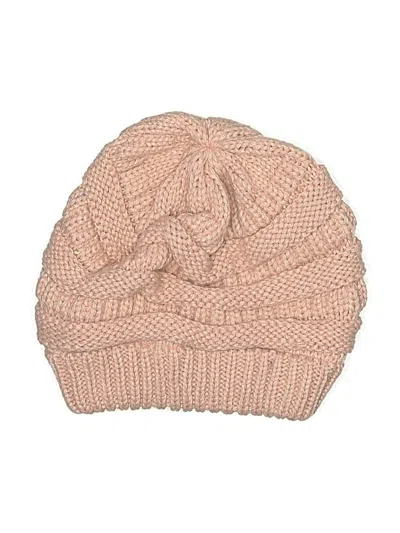 Pre-owned C.c Exclusives Beanie Hat In Tan