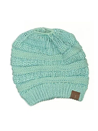Pre-owned C.c Exclusives Beanie Hat In Teal
