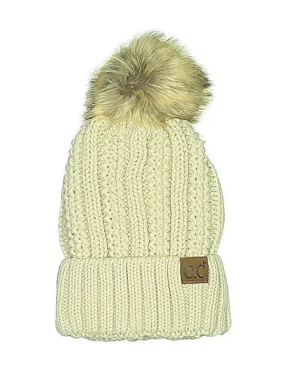 Pre-owned C.c Exclusives Beanie Hat In White