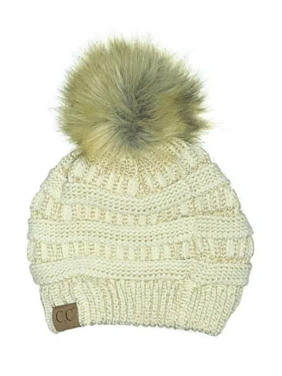 Pre-owned C.c Exclusives Beanie Hat In White