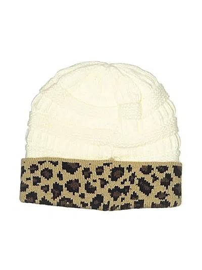 Pre-owned C.c Exclusives Beanie Hat In White