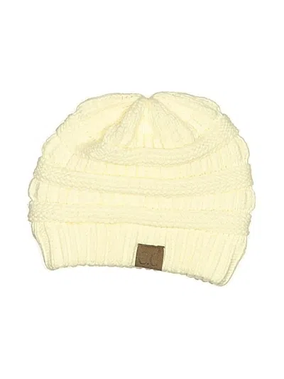Pre-owned C.c Exclusives Beanie Hat In White