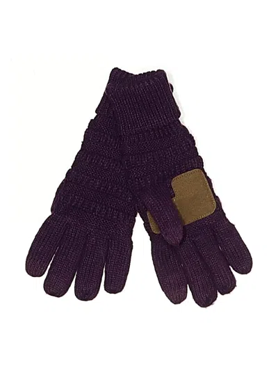 Pre-owned C.c Exclusives Gloves In Purple