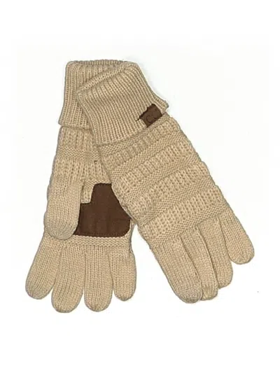 Pre-owned Cc Gloves In Tan