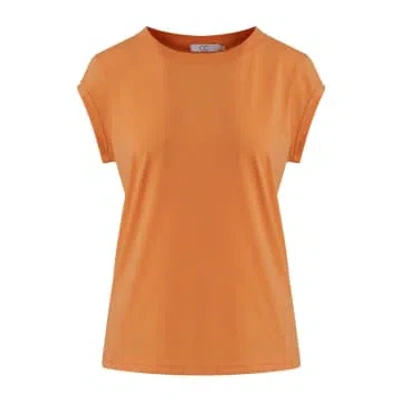 Cc Heart Basic T-shirt Sunset In Orange