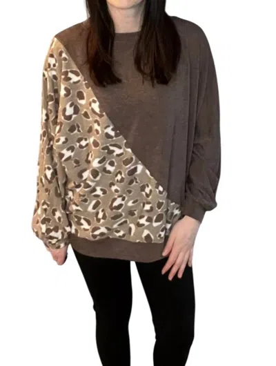 Cc Wholesale French Terry Pullover In Brown