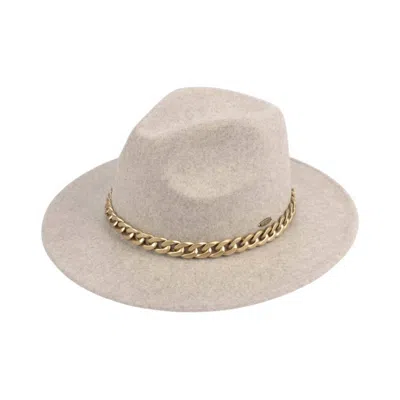 Cc Women's Vegan Felt Panama Brim Hat In Heather Beige In Neutral