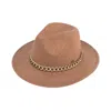 Cc Women's Vegan Felt Panama Brim Hat In Heather Golden Camel In Brown
