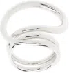 C.chesnais Round Trip Ring In Silver