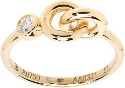 C.chesnais Twin Serti Ring In Gold