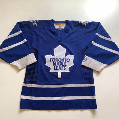 Pre-owned Ccm X Nhl Vintage 90's Toronto Maple Leafs Nhl Hockey Jersey Blue Koho
