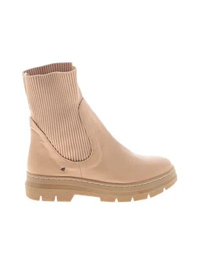 Pre-owned Ccocci Ankle Boots In Tan