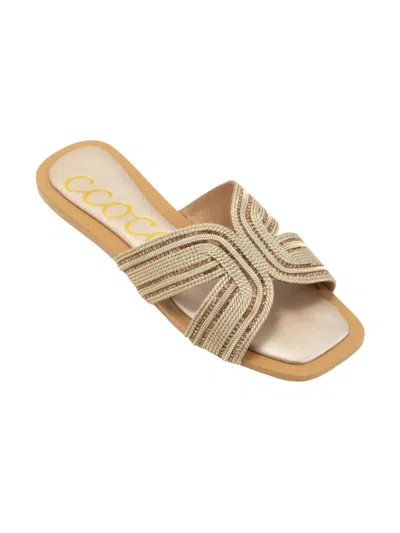Ccocci Marisa H-shaped Sandal In Beige