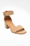 Ccocci Women's Adore Ankle Strap Heel In Camel In Brown