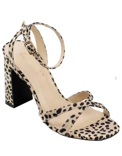 Ccocci Women's Alisa Heeled Sandal In Beige/black In Multi