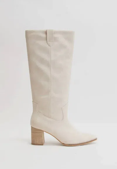Ccocci Women's Ariana Cowboy Boots In Cream In White