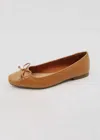 CCOCCI WOMEN'S BALLET FLATS WITH BOW IN TAN
