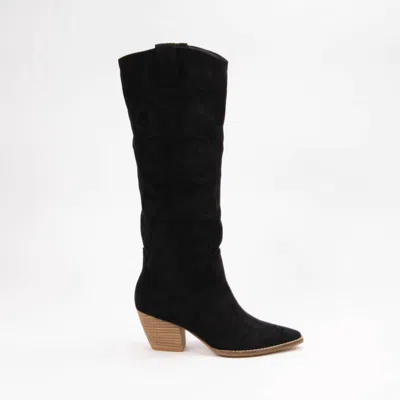 Ccocci Women's Beatrice Western Long Boots In Black