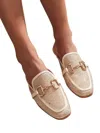 Ccocci Women's Bedazzle Flat Mules In Beige In Brown