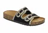 Ccocci Women's Berk Blanket Stitched Sandals In Black In Black