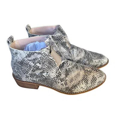Ccocci Women's Boyfriend Bootie In Beige Snake In Multi