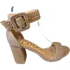 Ccocci Women's Braided Heels In Taupe