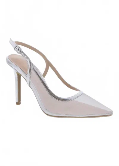 Ccocci Women's Calista Mesh Pump In Silver In White