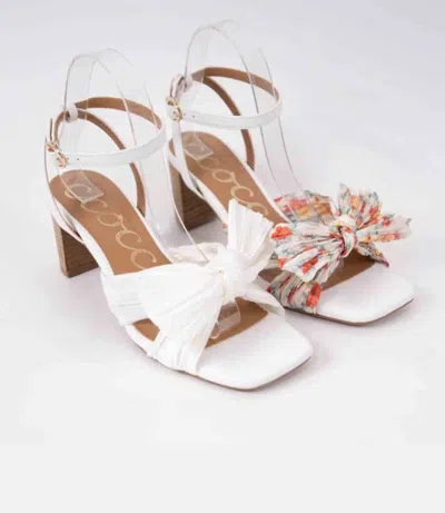 Ccocci Women's Cara Floral Heel In White