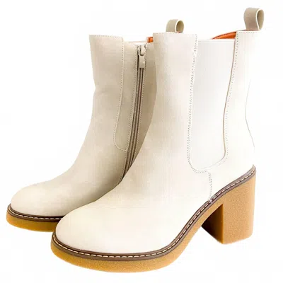 Ccocci Women's Chelsea Platform Boots In Stone In White