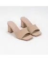 Ccocci Women's Cheryl Heel In Nubuck Nude In Neutral