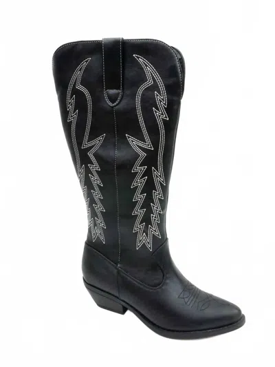 Ccocci Women's Classic Western Boots In Black