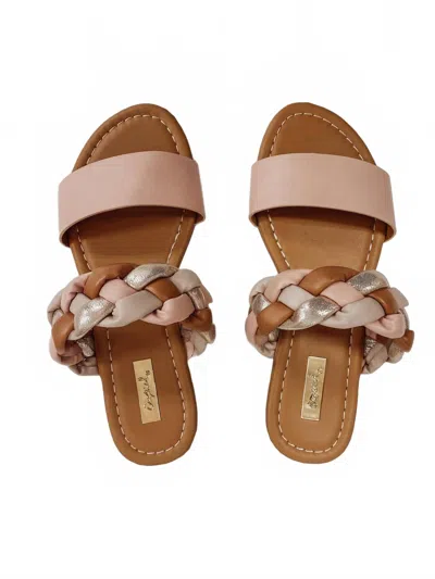 Ccocci Women's Desert Vibes Twist Sandal In Blush In Gold